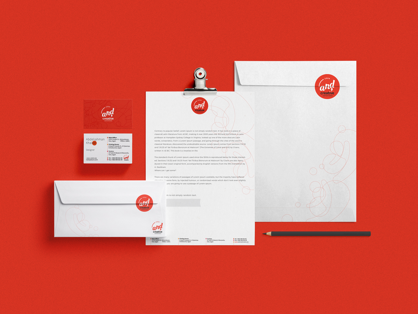 Stationary branding set